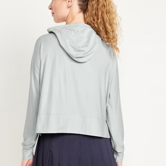 Old Navy Cloud Motion Crop Hoodie NEW - Picture 2 of 7